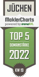 MaklerCharts KW 18/2022 - ESCH Immobilien ist TOP-5-Makler in J�chen