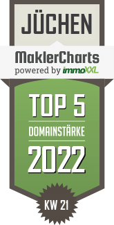 MaklerCharts KW 20/2022 - ESCH Immobilien ist TOP-5-Makler in J�chen