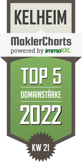 MaklerCharts KW 20/2022 - Alte Grtnerei Wohnbau GmbH ist TOP-5-Makler in Kelheim