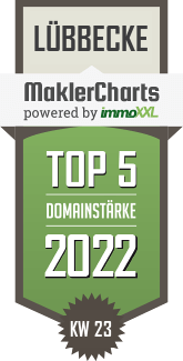 MaklerCharts KW 22/2022 - !MMO-Management ist TOP-5-Makler in Lübbecke