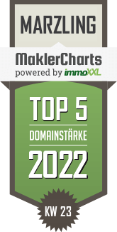 MaklerCharts KW 22/2022 - Galwas Immobilien ist TOP-5-Makler in Marzling