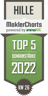MaklerCharts KW 25/2022 - DH IMMOCONSULT GbR ist TOP-5-Makler in Hille