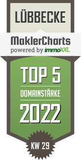 MaklerCharts KW 28/2022 - !MMO-Management ist TOP-5-Makler in Lübbecke