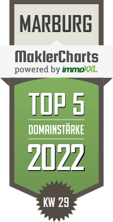 MaklerCharts KW 28/2022 - Bauer & Lorenz Immobilien GmbH ist TOP-5-Makler in Marburg