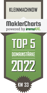 MaklerCharts KW 32/2022 - WellImmobilien ist TOP-5-Makler in Kleinmachnow