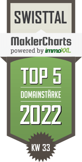 MaklerCharts KW 32/2022 - WelterImmobilien ist TOP-5-Makler in Swisttal
