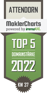 MaklerCharts KW 36/2022 - Hausverwaltung B�hler Immobilien KG ist TOP-5-Makler in Attendorn