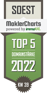 MaklerCharts KW 38/2022 - IMEX Immobilienvertrieb UG (haftungsbeschr�nkt) ist TOP-5-Makler in Soest