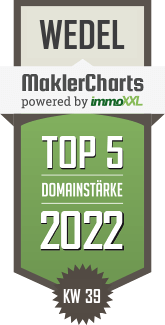 MaklerCharts KW 38/2022 - Vater Immobilien ist TOP-5-Makler in Wedel