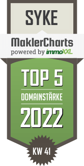 MaklerCharts KW 40/2022 - Immobilien Makler Kneffel ist TOP-5-Makler in Syke