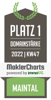 MaklerCharts KW 46/2022 - Gärtner Immobilien, Daniel Gärtner ist bester Makler in Maintal