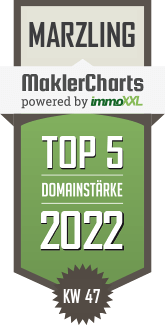 MaklerCharts KW 46/2022 - Immoxander ist TOP-5-Makler in Marzling