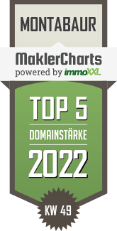 MaklerCharts KW 48/2022 - BQD Immobilien GbR ist TOP-5-Makler in Montabaur