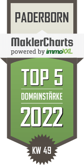 MaklerCharts KW 48/2022 - Georg Knaup – Ihr Immopartner ist TOP-5-Makler in Paderborn