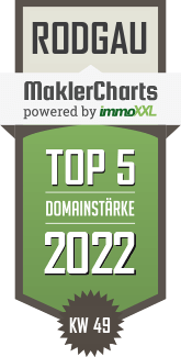 MaklerCharts KW 48/2022 - Rebus Home ist TOP-5-Makler in Rodgau