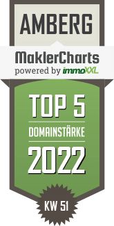 MaklerCharts KW 50/2022 - Immobilien Donhauser ist TOP-5-Makler in Amberg