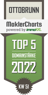 MaklerCharts KW 50/2022 - EGGER & GRAF Immobilien GmbH ist TOP-5-Makler in Ottobrunn