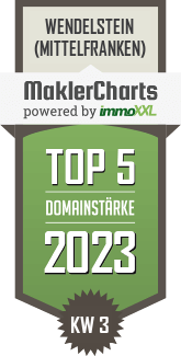 MaklerCharts KW 02/2023 - Hermann Puchta Immobilien ist TOP-5-Makler in Wendelstein (Mittelfranken)