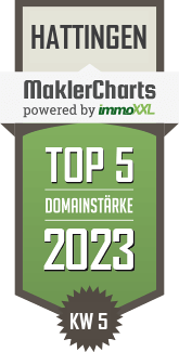 MaklerCharts KW 04/2023 - Immobilienberatung Brigitte Philipp UG ist TOP-5-Makler in Hattingen