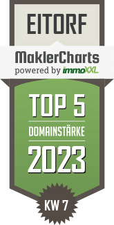 MaklerCharts KW 06/2023 - Sabrina Dietrich Immobilien ist TOP-5-Makler in Eitorf