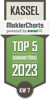 MaklerCharts KW 06/2023 - I.W.A.-Koschella Immobilien GmbH ist TOP-5-Makler in Kassel