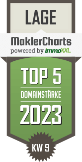MaklerCharts KW 08/2023 - Laage Immobilien ist TOP-5-Makler in Lage