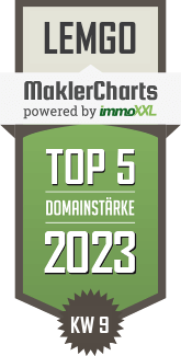 MaklerCharts KW 08/2023 - Wstenrot Immobilien Oliver Hanning & Team ist TOP-5-Makler in Lemgo