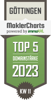 MaklerCharts KW 10/2023 - Brandt Immobilien GmbH ist TOP-5-Makler in Göttingen