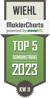 MaklerCharts KW 10/2023 - Bergisch Land Immobilien ist TOP-5-Makler in Wiehl
