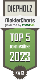 MaklerCharts KW 12/2023 - Bcker Immobilien  ist TOP-5-Makler in Diepholz