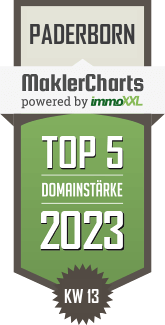 MaklerCharts KW 12/2023 - Die Topmakler Immobilien GmbH ist TOP-5-Makler in Paderborn