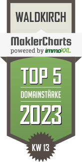 MaklerCharts KW 12/2023 - Projektgesellschaft Sonnhalde GmbH & Co. KG ist TOP-5-Makler in Waldkirch