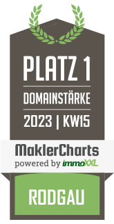 MaklerCharts KW 14/2023 - Christina cker Immobilien ist bester Makler in Rodgau