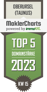 MaklerCharts KW 14/2023 - Claudia Neufert Immobilien ist TOP-5-Makler in Oberursel (Taunus)