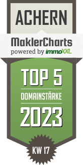 MaklerCharts KW 16/2023 - Immobilien Service Ortenau ist TOP-5-Makler in Achern