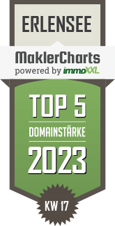 MaklerCharts KW 16/2023 - Konrad Wischnewski Immobilien & Baubetreuung ist TOP-5-Makler in Erlensee