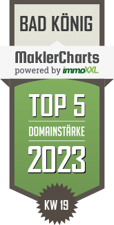 MaklerCharts KW 18/2023 - GLASSL IMMOBILIEN ist TOP-5-Makler in Bad K�nig