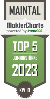 MaklerCharts KW 18/2023 - Immola-Immobilien, Inh. Gnther Lapp ist TOP-5-Makler in Maintal