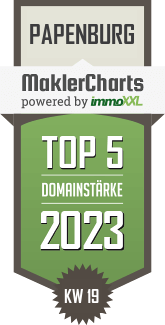 MaklerCharts KW 18/2023 - BS Immobilien Kontor GmbH ist TOP-5-Makler in Papenburg