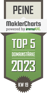 MaklerCharts KW 18/2023 - Volksbank BraWo Immobilien GmbH ist TOP-5-Makler in Peine