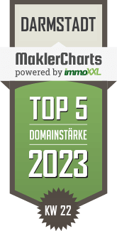 MaklerCharts KW 21/2023 - Immoprofi Andre Zahedi e.K. ist TOP-5-Makler in Darmstadt