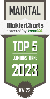 MaklerCharts KW 21/2023 - Stückenschneider Immobilien ist TOP-5-Makler in Maintal