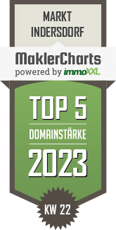 MaklerCharts KW 21/2023 - Weichselgartner Immobilien GmbH ist TOP-5-Makler in Markt Indersdorf