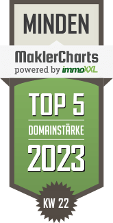 MaklerCharts KW 21/2023 - F.M. Frank Meyer GmbH & Co. Wohnungs- und Immobilienmakler KG ist TOP-5-Makler in Minden