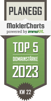 MaklerCharts KW 21/2023 - KPC Immobilien GmbH ist TOP-5-Makler in Planegg
