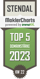 MaklerCharts KW 21/2023 - eisenhardt immobilien GmbH ist TOP-5-Makler in Stendal