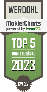 MaklerCharts KW 21/2023 - Wohnungsgesellschaft Werdohl GmbH ist TOP-5-Makler in Werdohl