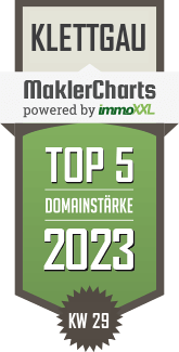 MaklerCharts KW 28/2023 - Albicker Bau und Immobilien GmbH ist TOP-5-Makler in Klettgau