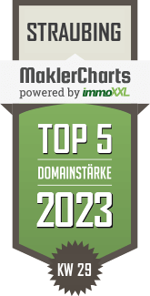 MaklerCharts KW 28/2023 - Krnzel Immobilien & Hausverwaltung GmbH ist TOP-5-Makler in Straubing