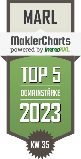 MaklerCharts KW 34/2023 - Vestischer Immobilien Service  ist TOP-5-Makler in Marl